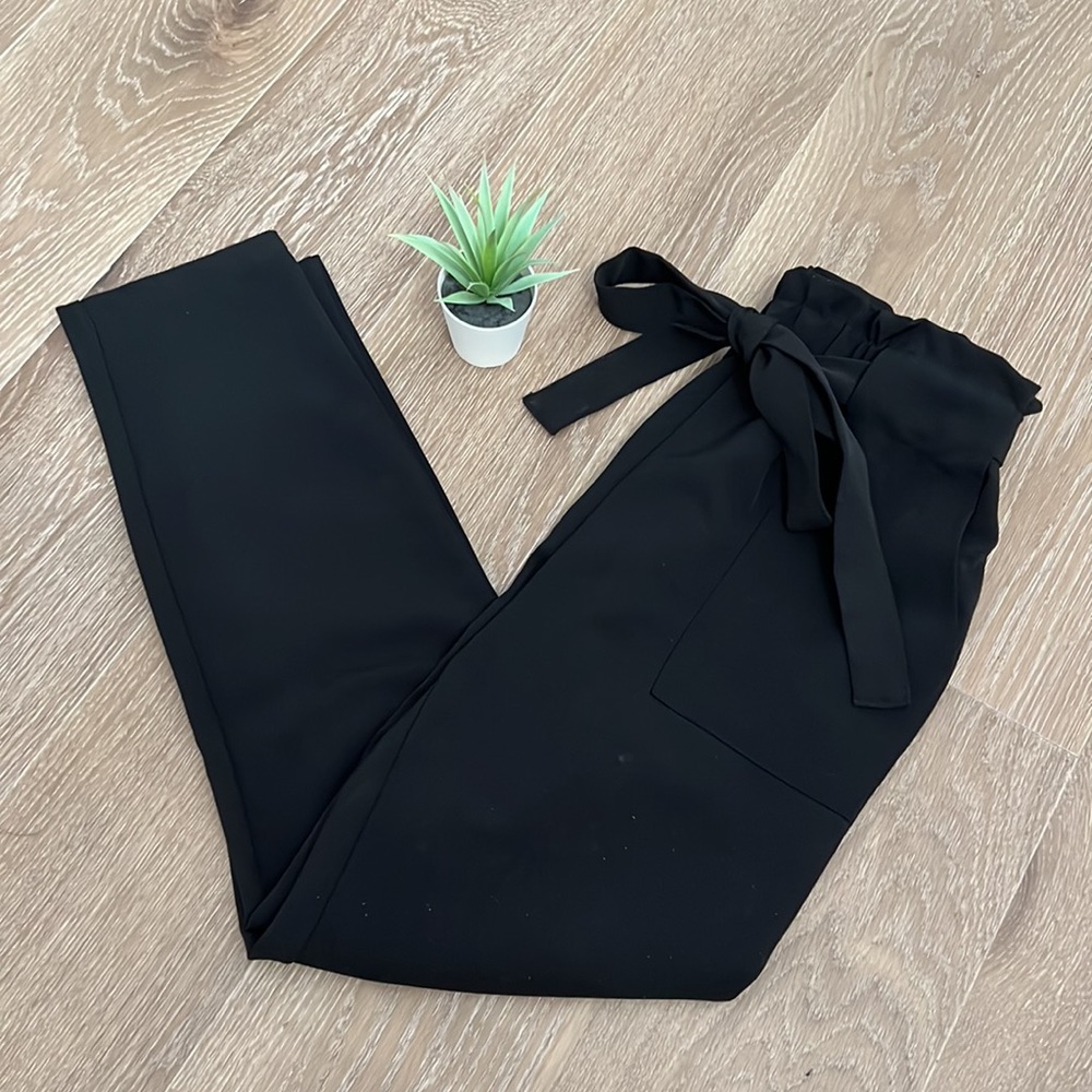 Self-Tie Paperbag Pant